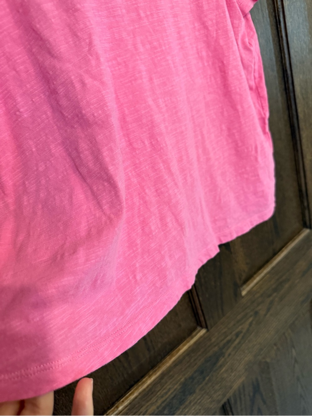 Boden Hot Pink Short Sleeve Cotton Crewneck Tee Large - Picture 5 of 8